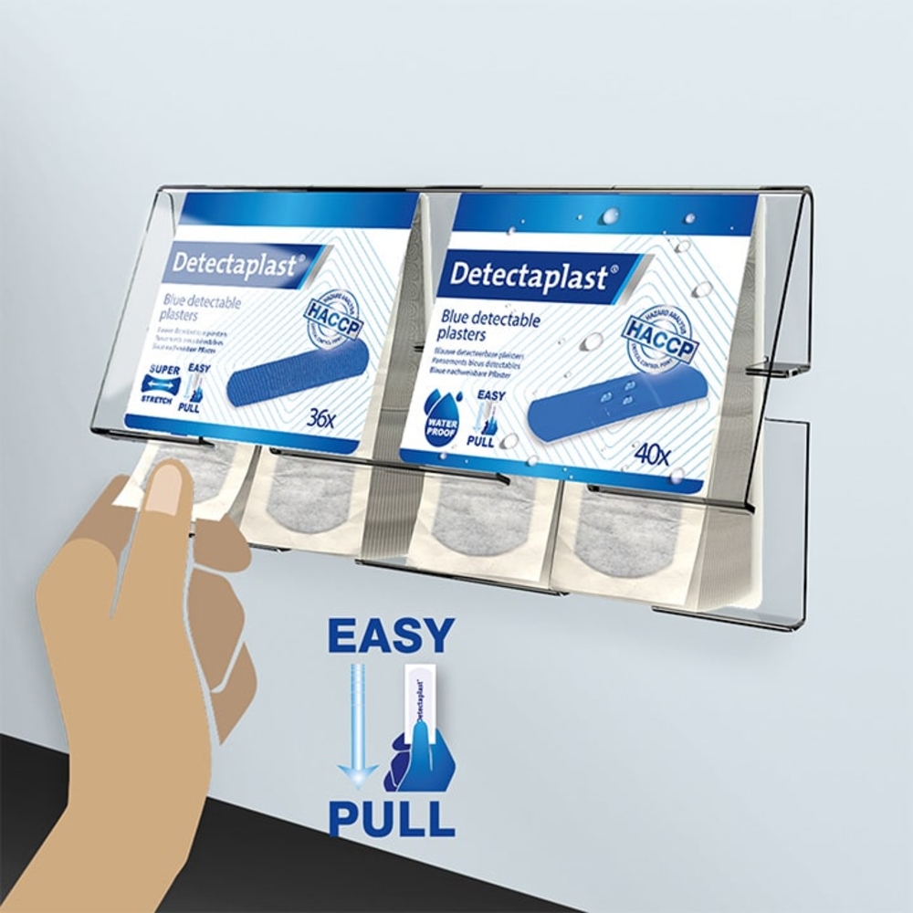 Distributeur 76 pansements bleuS 40PE + 36 tissu Elastique FARMOR - DIS 5610 PP