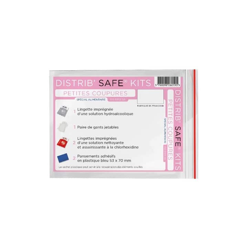 Distrib Safe Kit Petites Coupures spécial Alimentaire 12x18 cm FARMOR - DIS 8303 SA