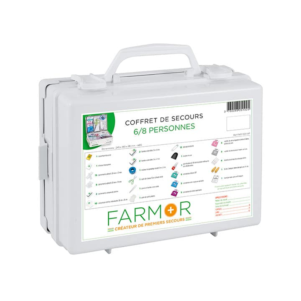 Coffret de secours 6/8 personnes FARMOR - FAR 1020 AP
