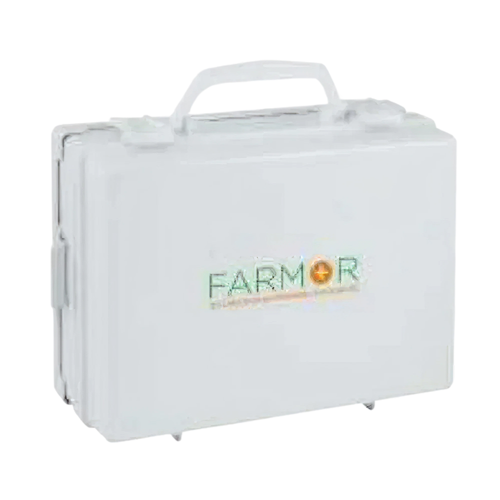 Coffret de secours vide avec poignée de transport et support mural ABS FARMOR - FAR 1021 AV