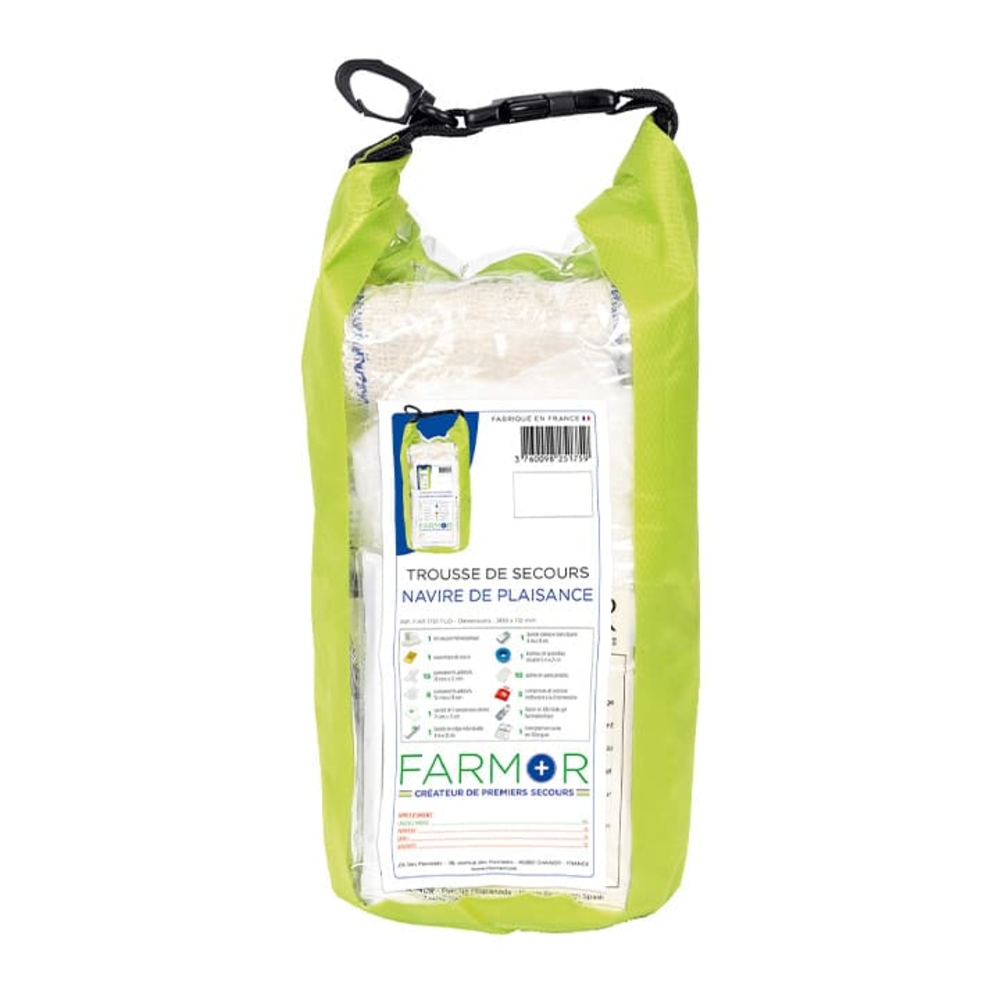 Trousse de secours Navire de plaisance PVC vert FARMOR - FAR 1751 FLO