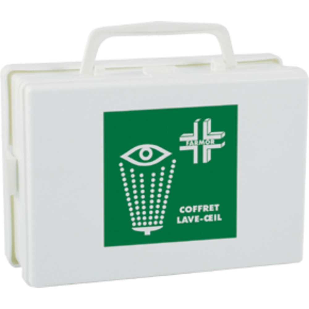 COFFRET DE SECOURS FARMOR 'LAVE OEIL' AVEC STYLO OCULAIRE-FAR2014PP