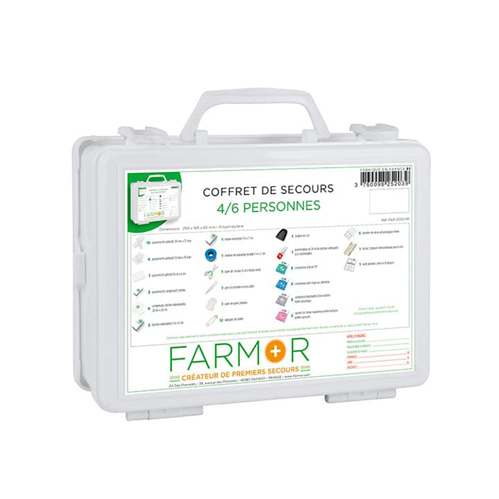 COFFRET DE SECOURS FARMOR 4/6 PERSONNES - FAR 2030 PP