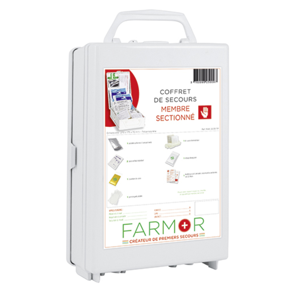 COFFRET DE SECOURS FARMOR 'MEMBRE SECTIONNÉ'-FAR2039PP