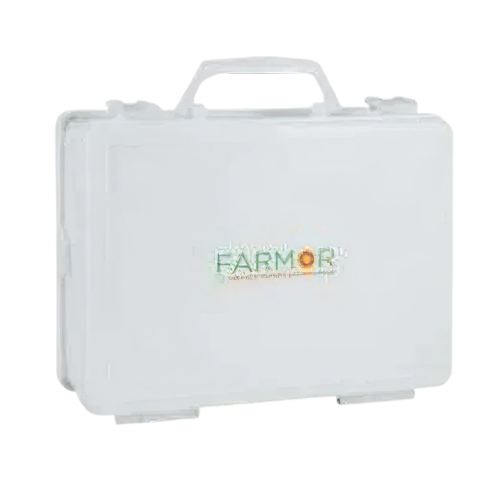 Coffret de secours vide avec poignée de transport et support mural FARMOR - FAR 2041 PV