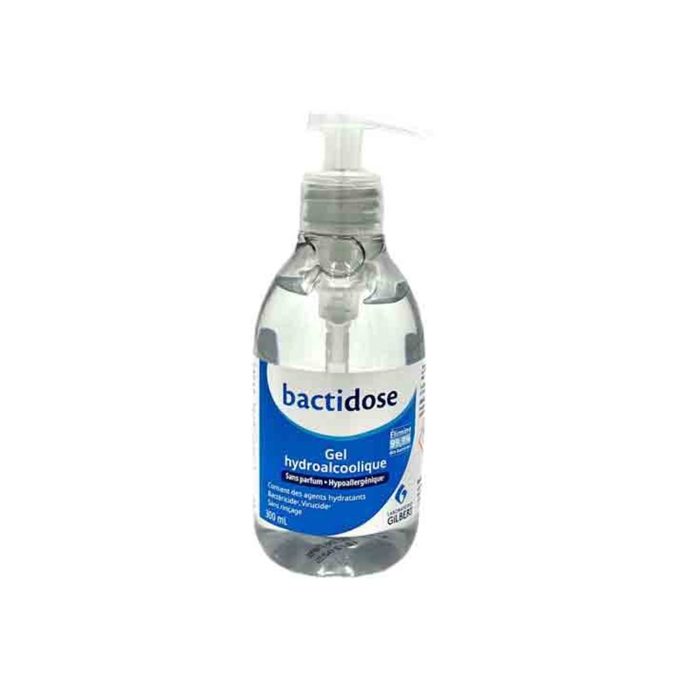 Flacon de 300 ml de gel hydro-alcoolique FARMOR - GEL 7055 EA
