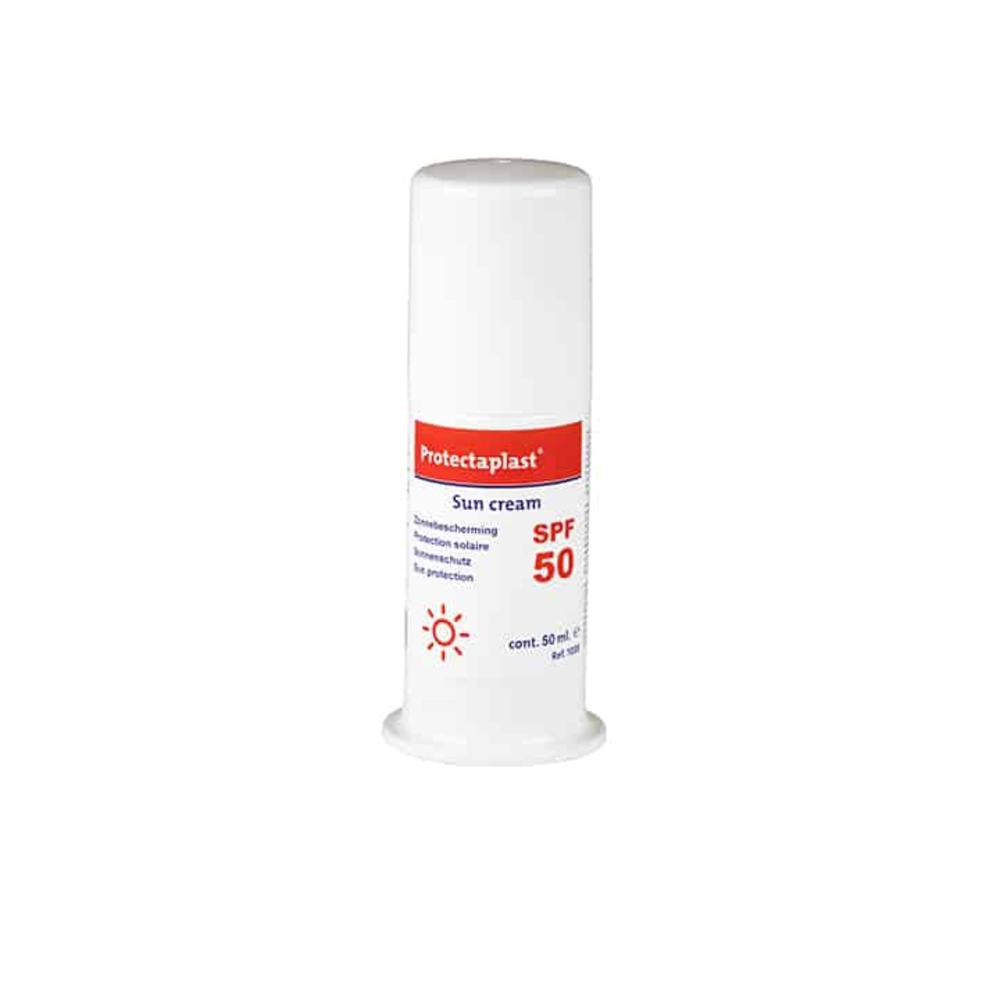 Tube operculé de crème solaire UV SPF +50 FARMOR - GEL 7064 CS
