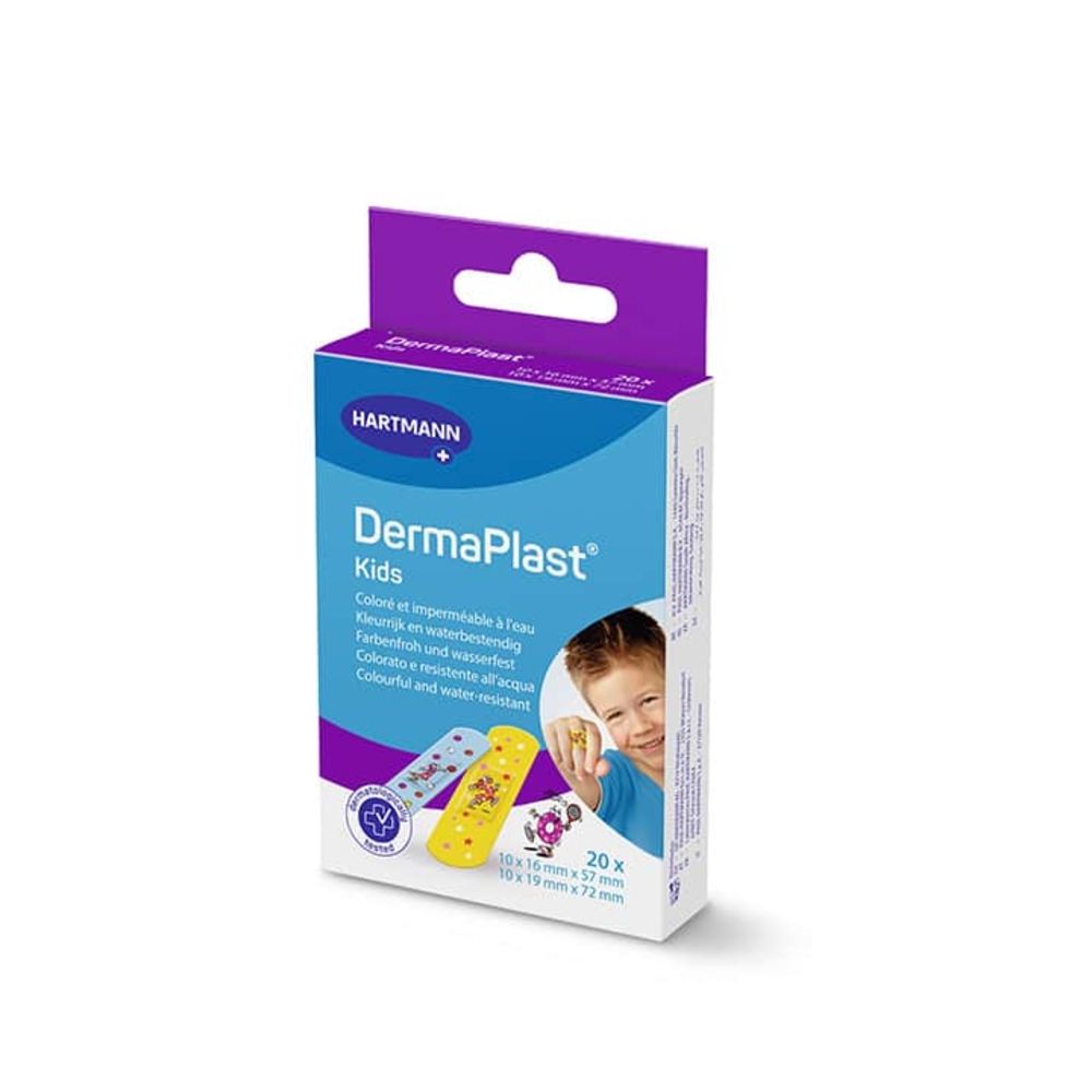 Boite de 20 pansements panach&eacute;s color&eacute;s enfants 2 tailles  FARMOR - PAN 5648 KI