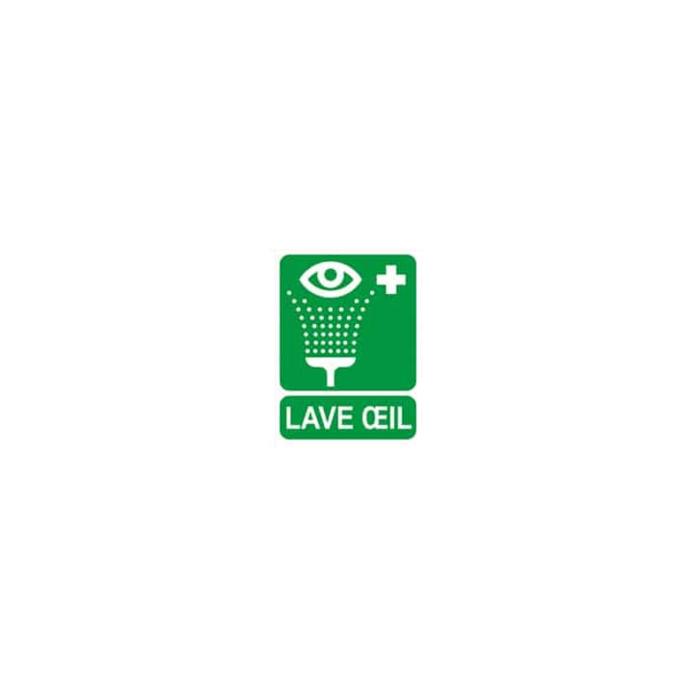 Panneaux de signalisation rinçage des yeux FARMOR - PAN 6082 RY
