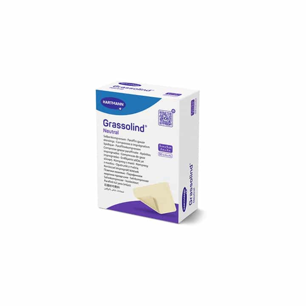 Boite de 10 compresses Brûlures GRASSOLIND 5cmx5cm FARMOR - PAN 9310 GR