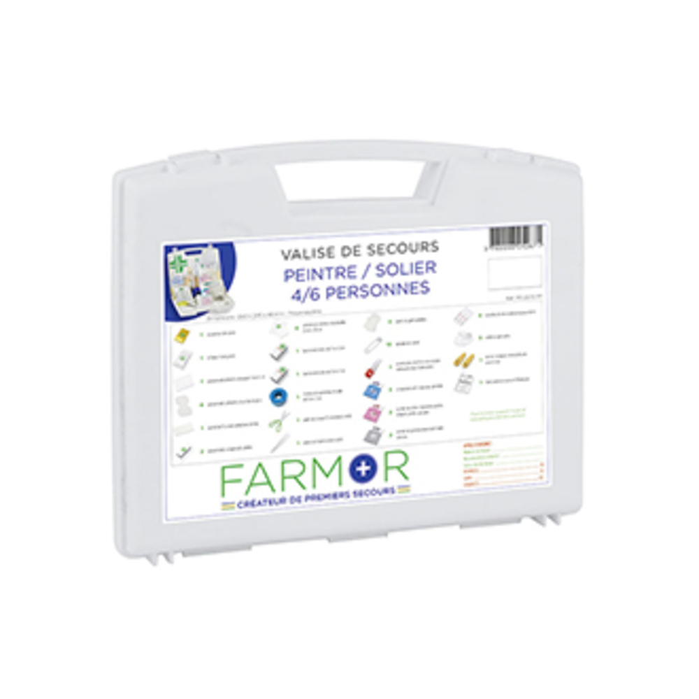 VALISE DE SECOURS FARMOR PEINTRE 2/4 PERSONNES-PEI2670PP