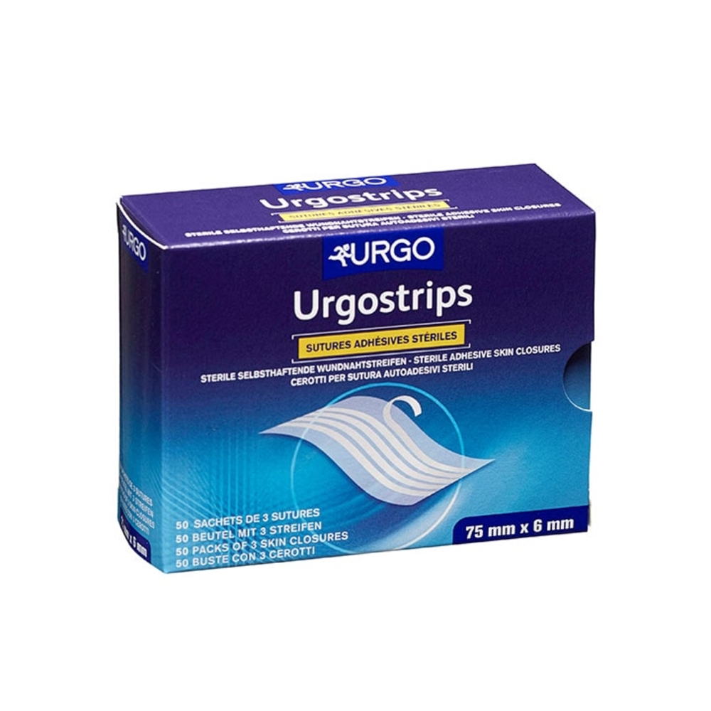 Boite 50 sachets de 5 sutures adhésives 3x75 mm 250 sutures FARMOR - SUT 6033 AD