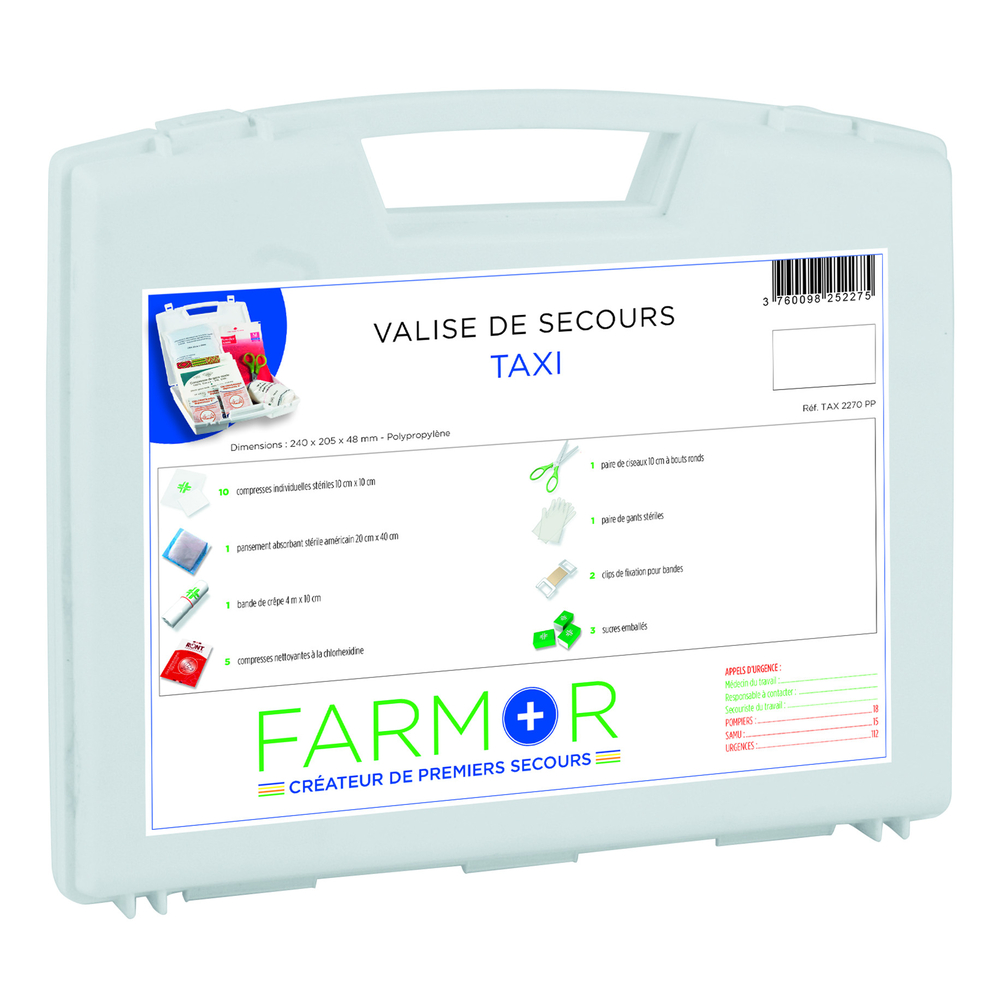VALISE DE SECOURS FARMOR TAXI - TAX 2270 PP