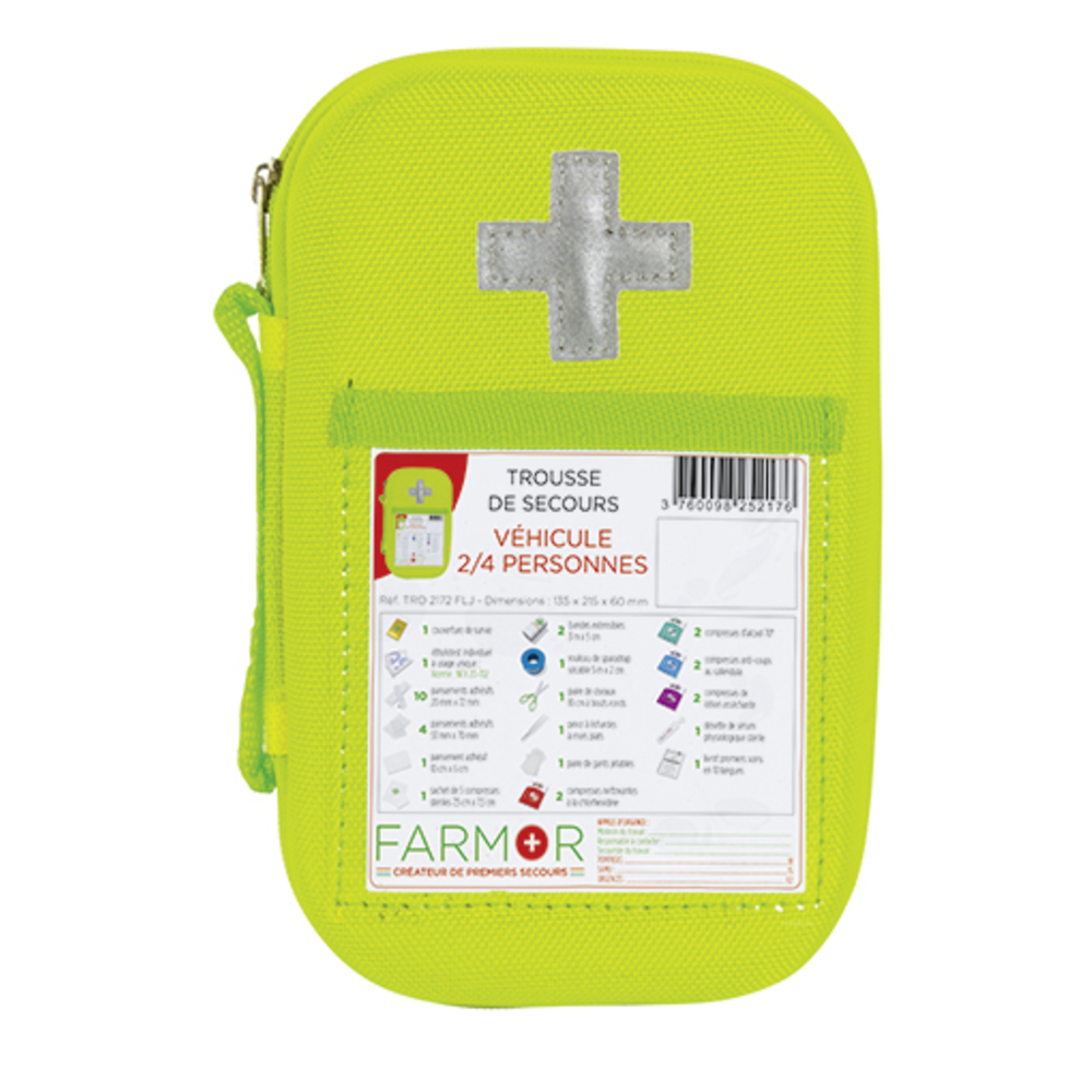 Trousse de secours FARMOR équipement des véhicules - TRO2172FLJ