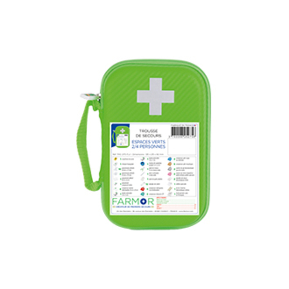 Trousse de secours « Espaces Verts » 2/4 personnes FARMOR - TRO2175FLV