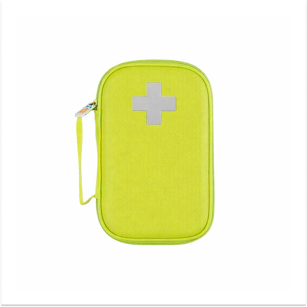 Trousse vide + croix rétro-réfléchissante en PU jaune poignée + accroche ceinture FARMOR - TRO 2571 TV