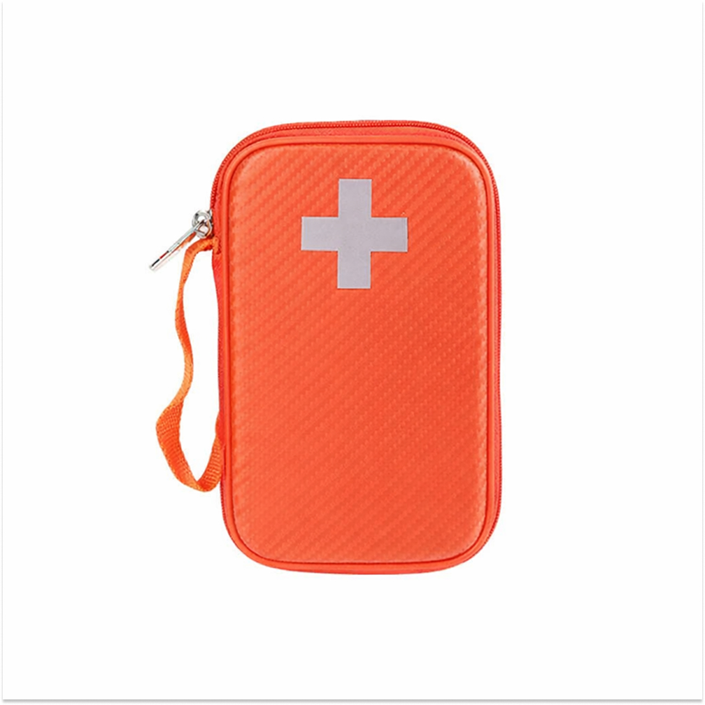 Trousse vide + croix rétro-réfléchissante en PU orange poignée + accroche ceinture FARMOR - TRO 2574 TV