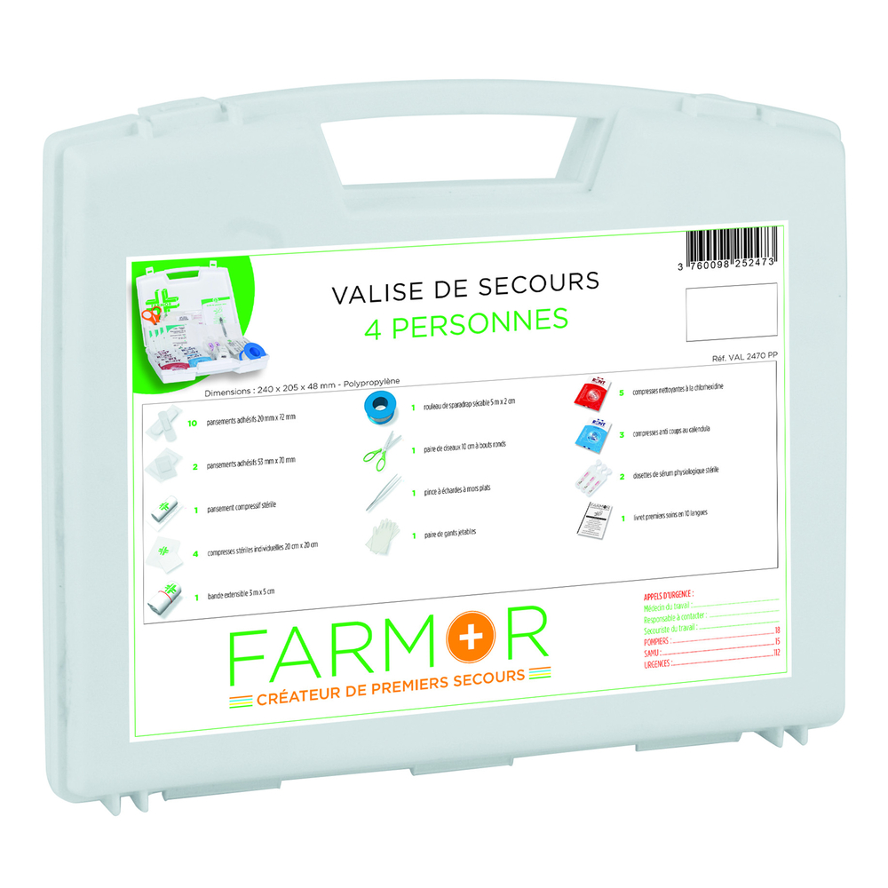 VALISE ECO FARMOR 4 PERSONNES-VAL2470PP