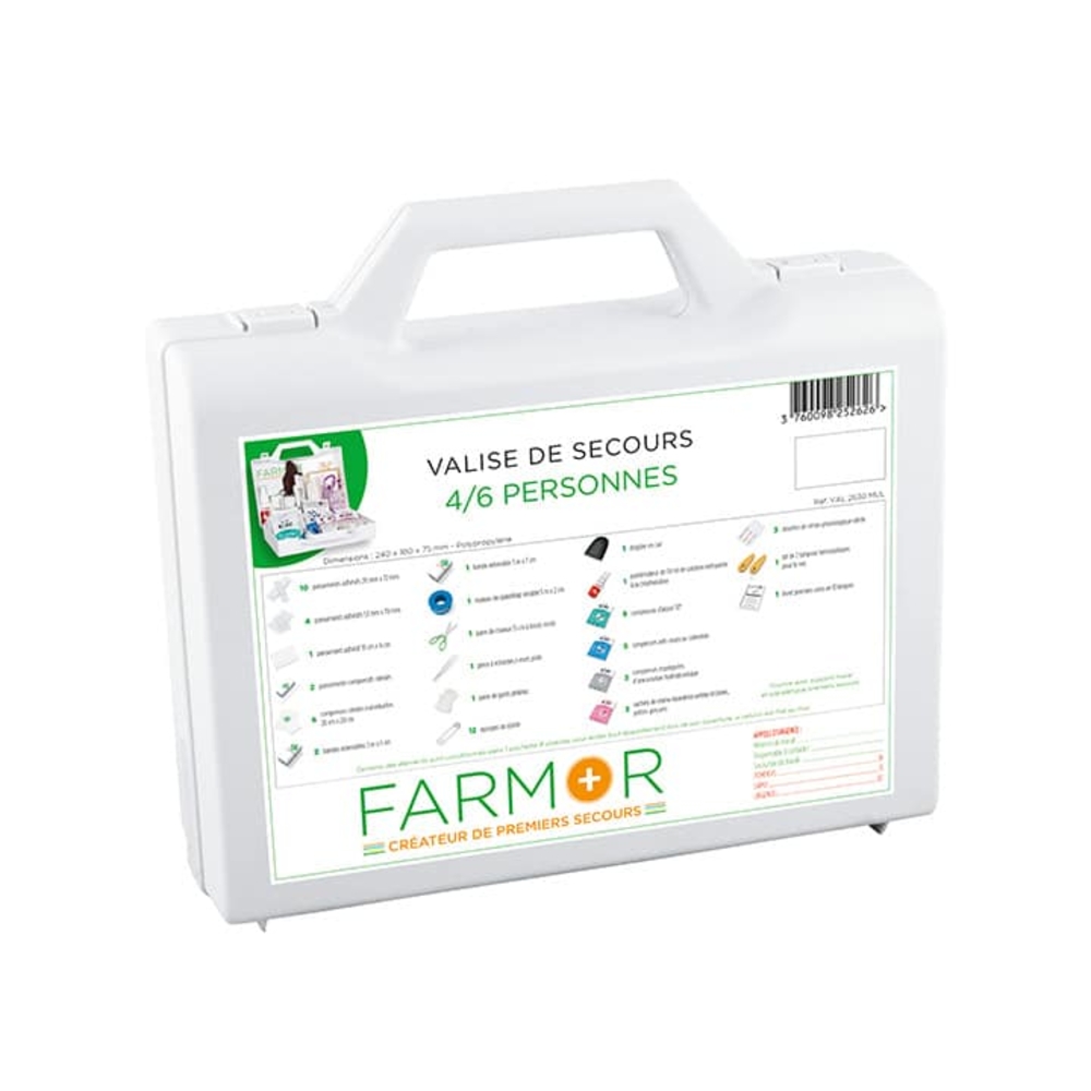 Valise de secours multirisque 4/6 personnes FARMOR - VAL 2630 MUL