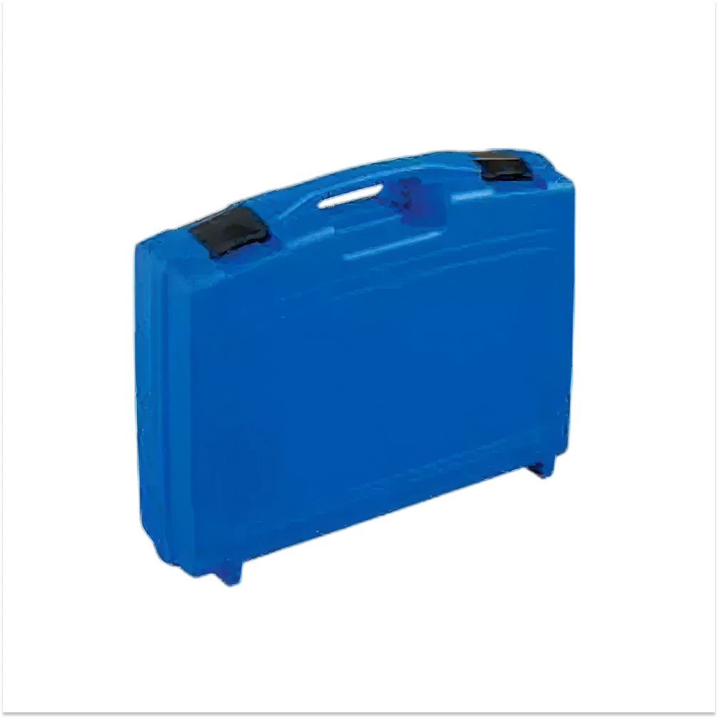 Valise de secours bleue vide avec poignée de transport et support mural FARMOR - VAL 4051 PV