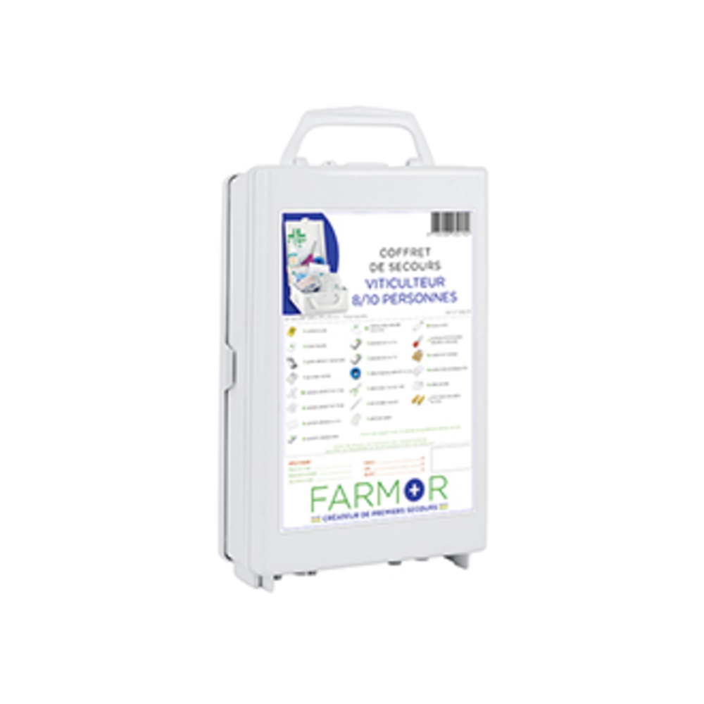 COFFRET DE SECOURS FARMOR VITICULTEUR 8/10 PERSONNES-VIT2132PP
