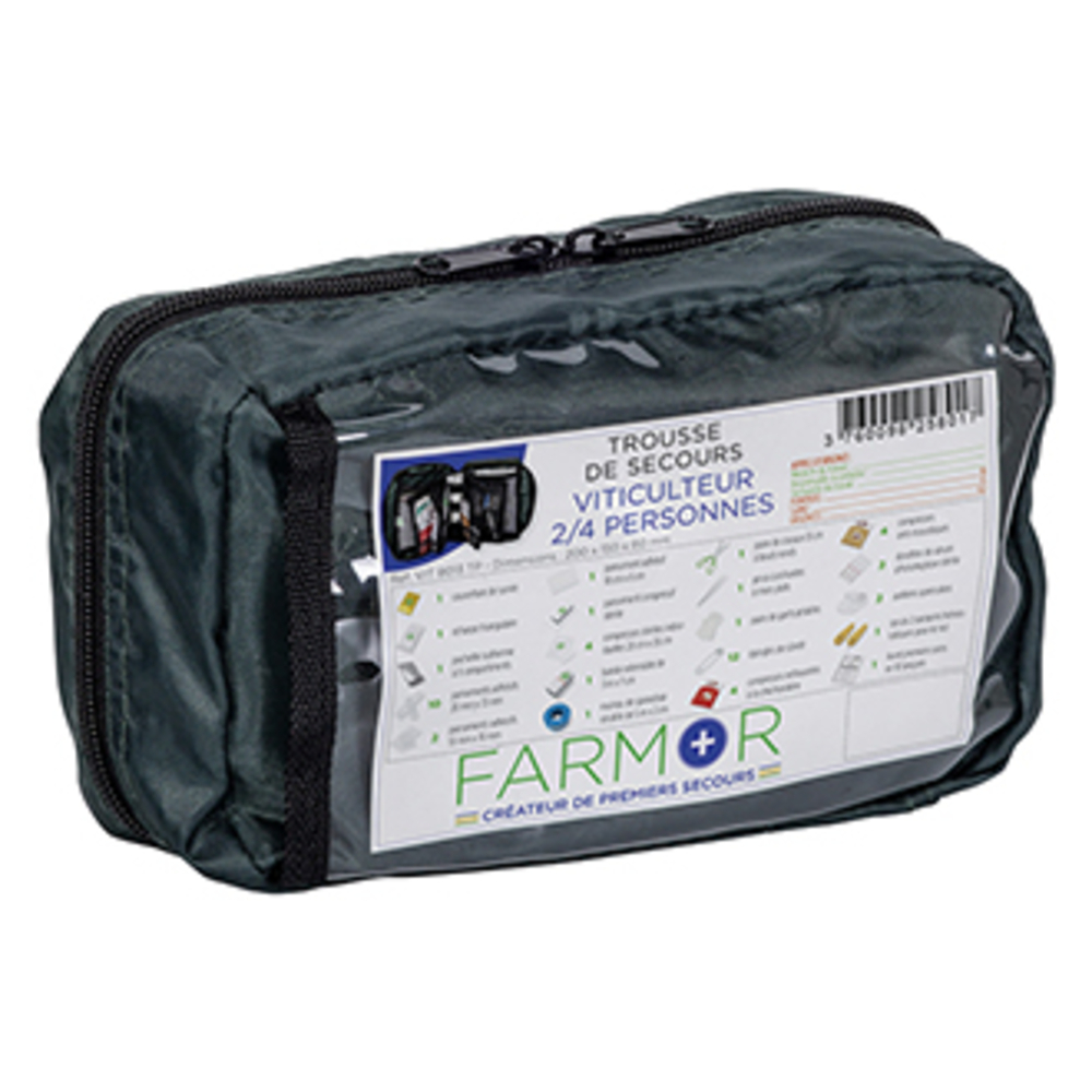 TROUSSE DE SECOURS FARMOR VITICULTEUR 2/4 PERSONNES FARMOR - VIT 8013 TP