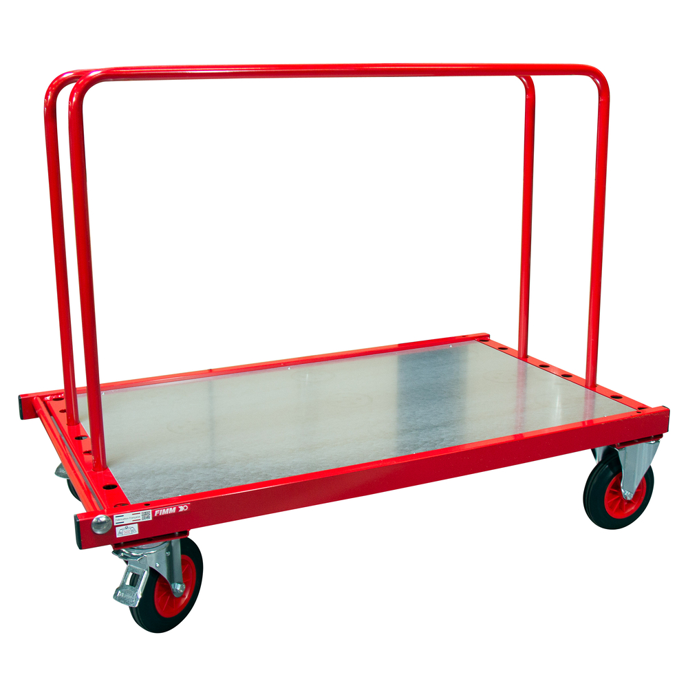 Chariot porte-panneaux 500 kg 2 ridelles hauteur 800 mm FIMM - 800000083