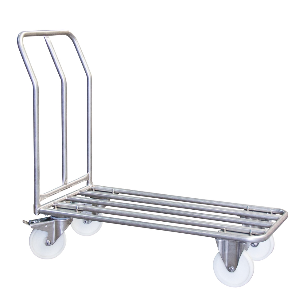 Chariot 400 kg 1000 x 518 mm inox 304L plateau tube FIMM - 800000087