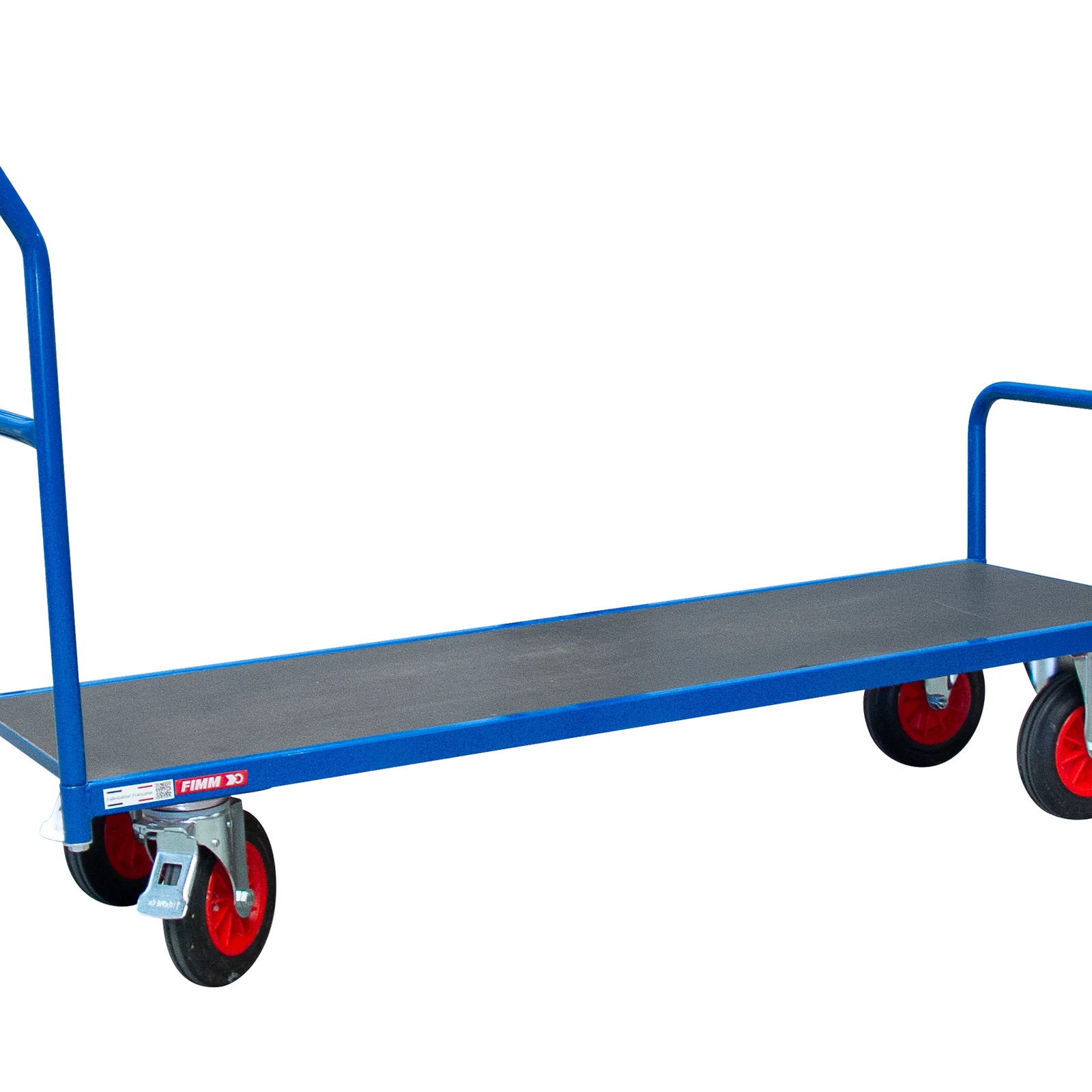 Chariot étroit 250 kg 1500 x 480 mm roues caoutchouc FIMM - 800000093