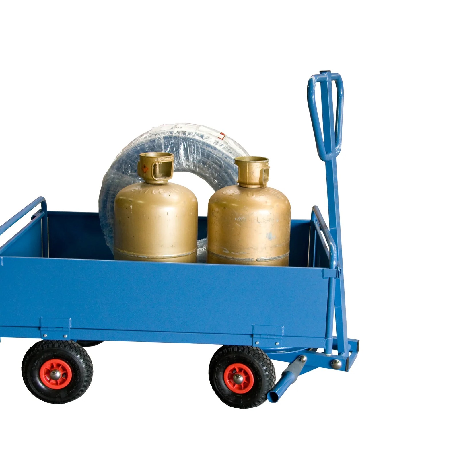 Chariot 500 kg 1200 x 800 mm pivotant dossier ridelle tôle FIMM - 800007109