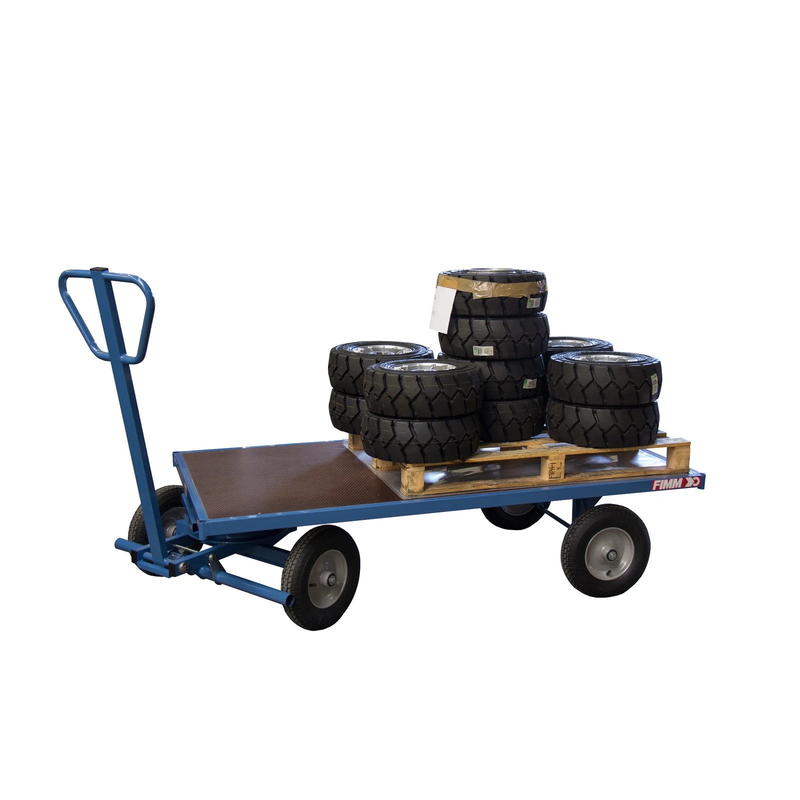 Chariot 1000 kg 2000 x 1000 mm pivotant plateau nu FIMM - 800007117