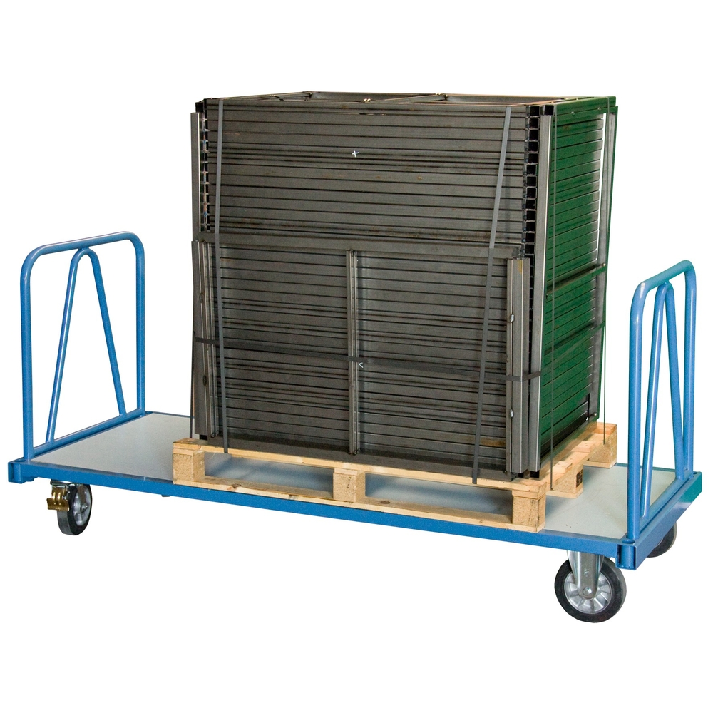 Chariot 1200 kg 1600 x 800 mm 2 dossiers roues rectangle FIMM - 800007195