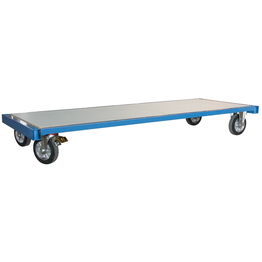 Chariot 1200 kg 2000 x 800 mm plateau nu roues rectangle FIMM - 800007197