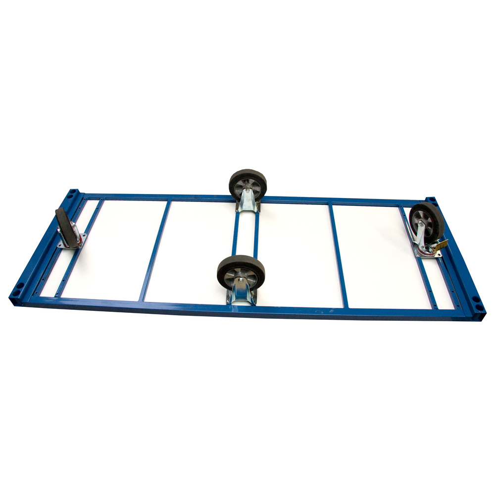 Chariot 1200 kg 1600 x 800 mm plateau nu roues losange FIMM - 800007213