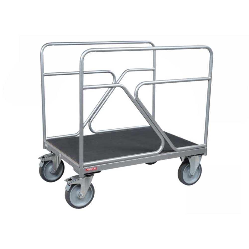 Chariot 500 kg 1000 x 700 mm tapis 2 ridelles tube FIMM 800010489
