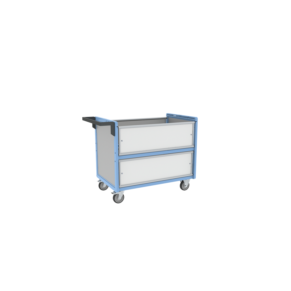 Chariot conteneur plaque alvéolaire sans toit 1000x600 mm 250 kg - FIMM - 800726122