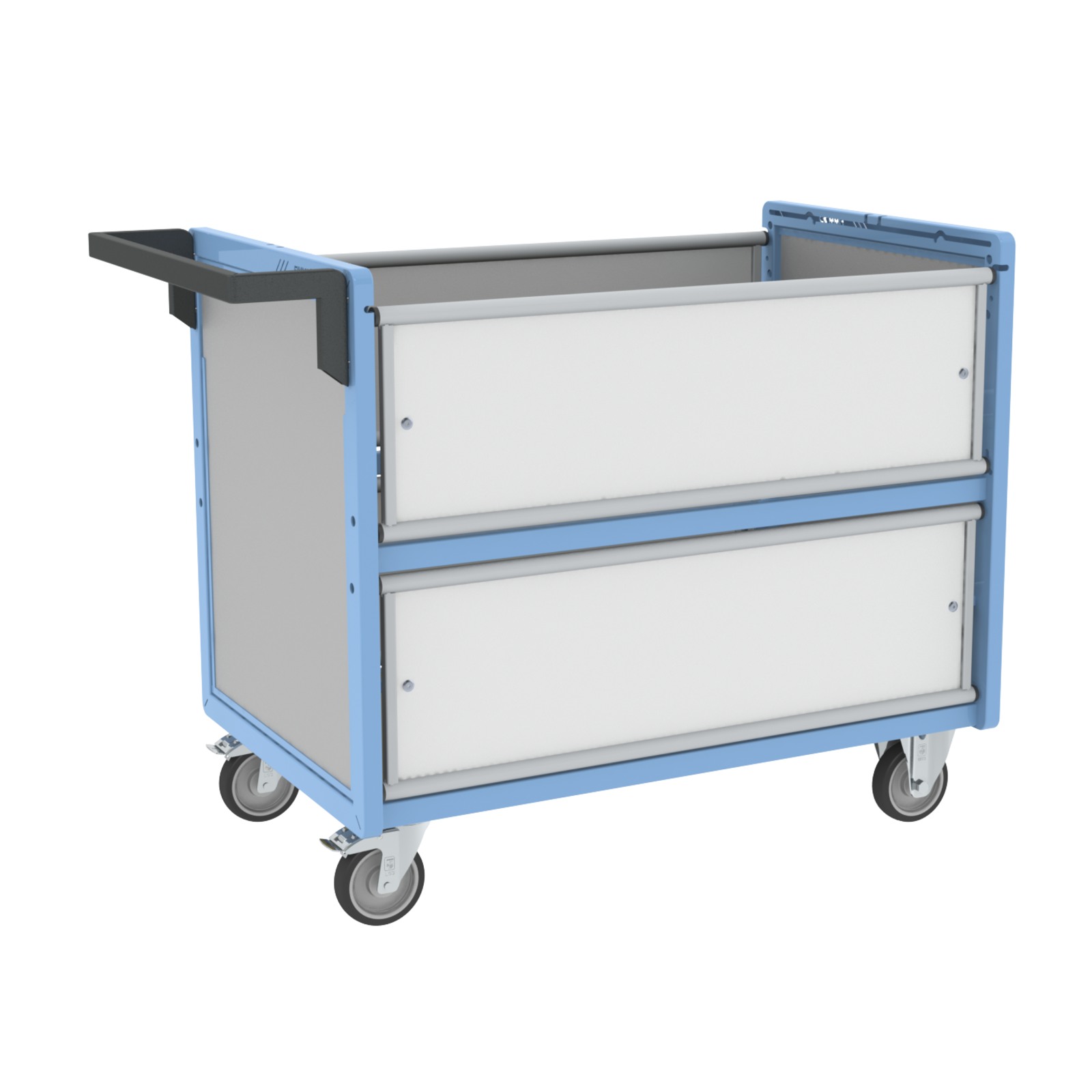 Chariot conteneur plaque alvéolaire sans toit 1000x600 mm 250 kg - FIMM - 800726122