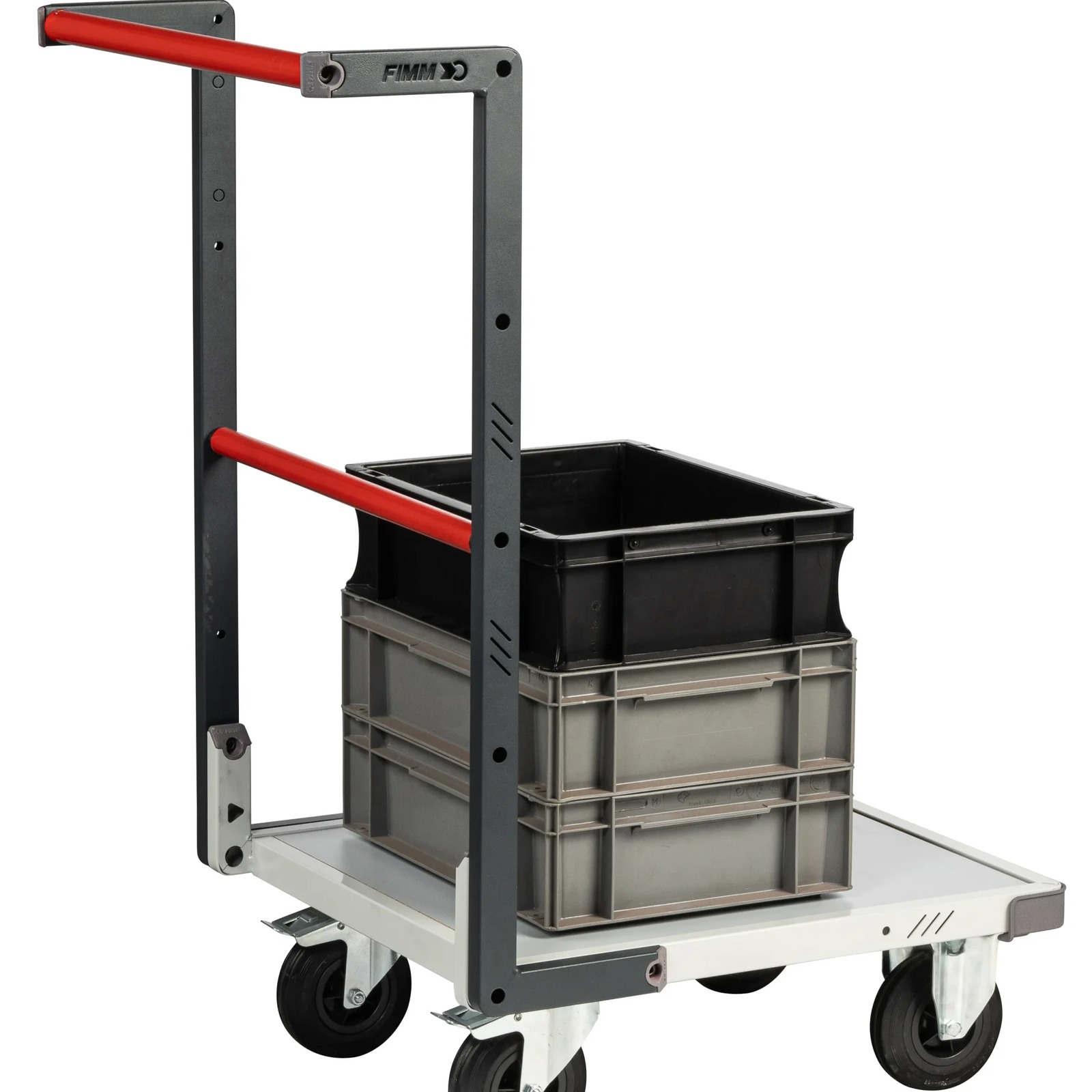 Chariot dossier fixe 550x500 mm plateau mélaminé roue CC 250 kg - FIMM - 804720110