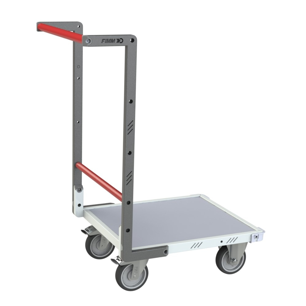 Chariot dossier fixe 550x500 mm plateau mélaminé roue TPE 250 kg - FIMM - 804720120
