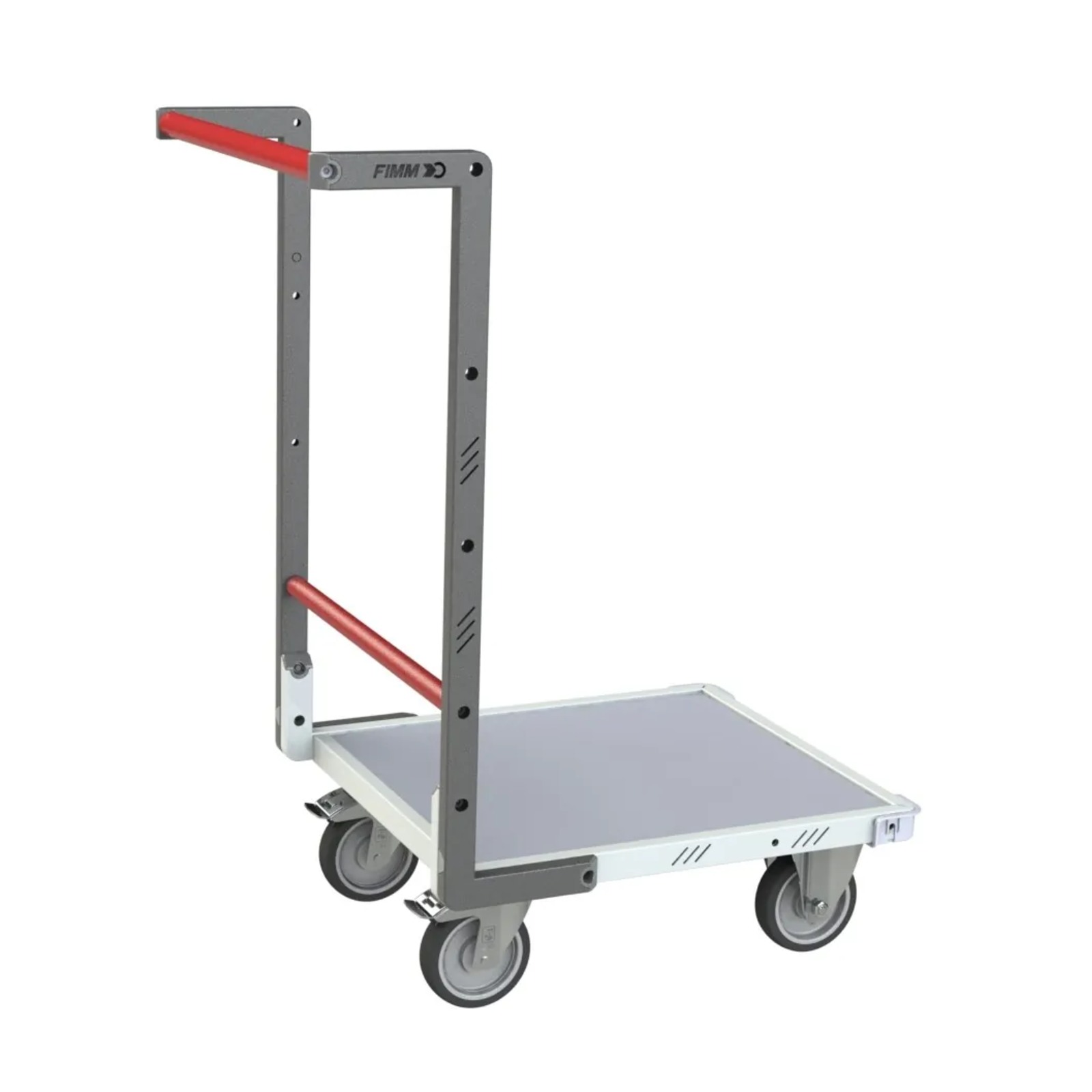Chariot dossier fixe 550x500 mm plateau mélaminé roue TPE 250 kg - FIMM - 804720120