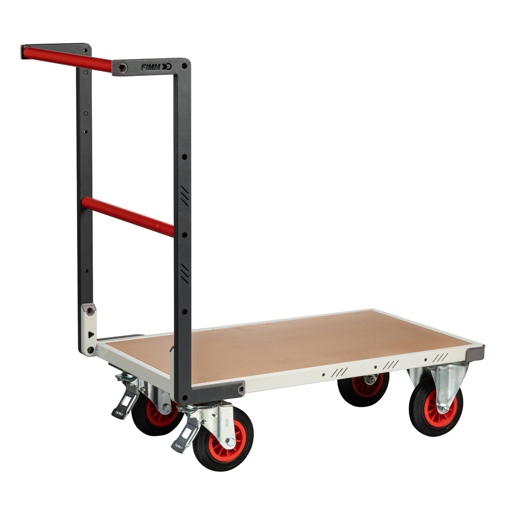 Chariot dossier fixe 850x500 mm plateau médium roues CC 400 kg - FIMM - 804721230