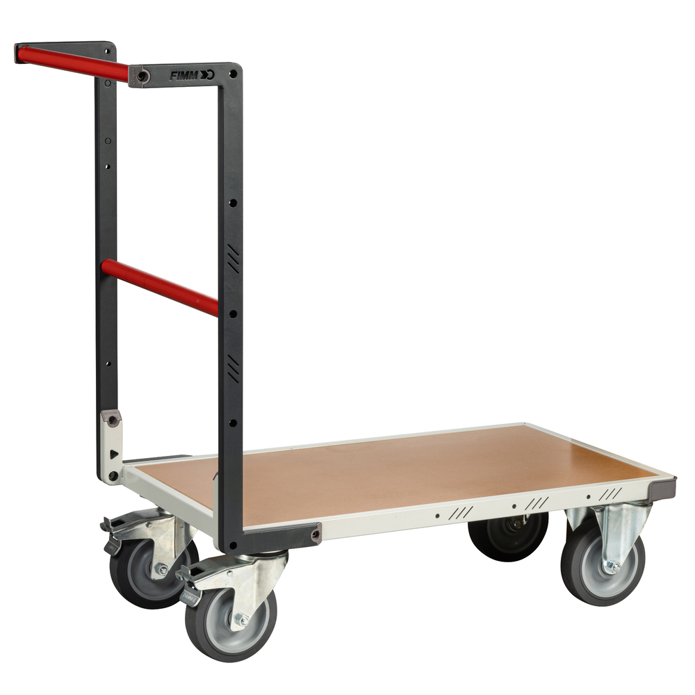 Chariot dossier fixe 850x500 mm plateau médium roues TPE 400 kg - FIMM - 804721240