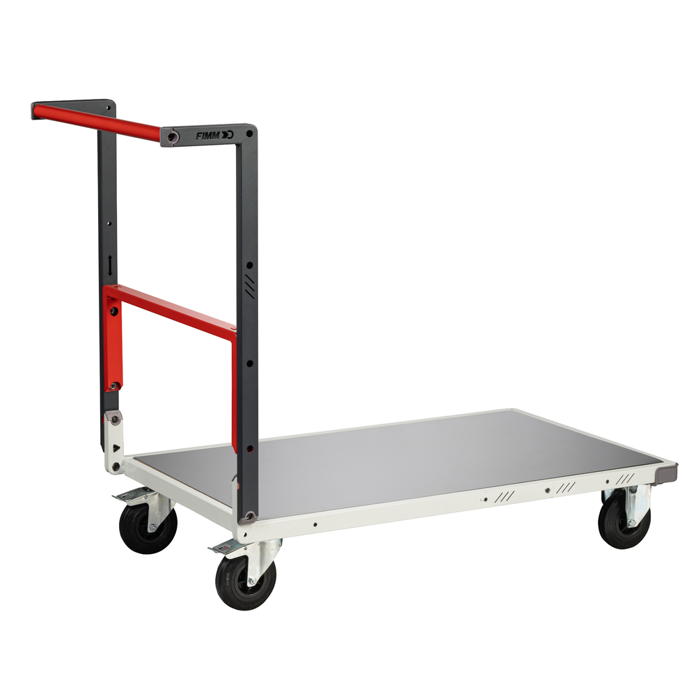 Chariot dossier repliable 850x500 mm plateau tôle roues CC 250 kg - FIMM - 804721311