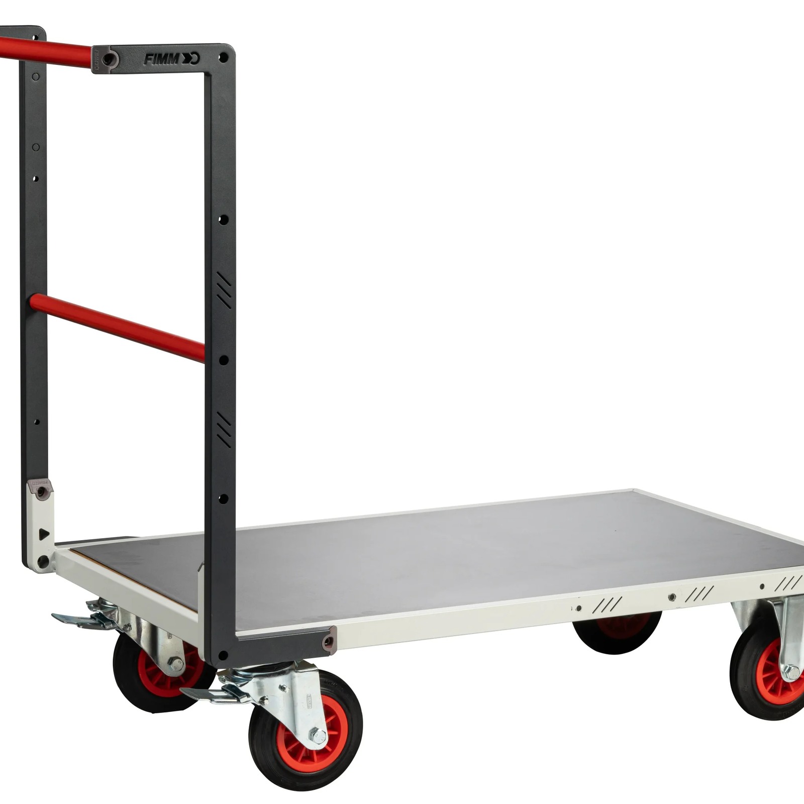 Chariot dossier fixe 850x500 mm plateau tôle roues CC 400 kg - FIMM - 804721330