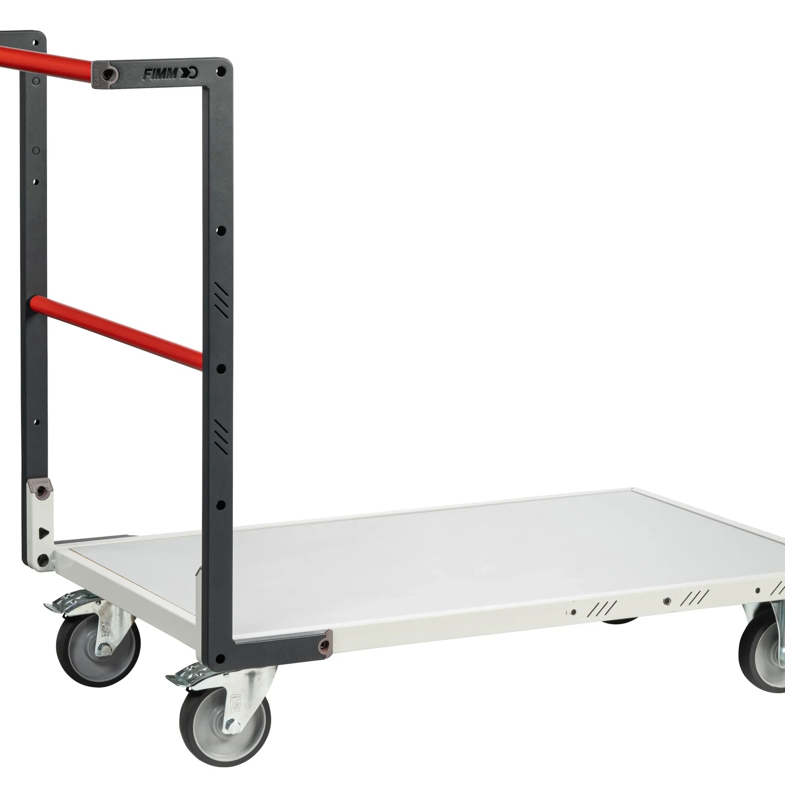 Chariot dossier fixe 1000x600 mm plateau mélaminé roues TPE 250 kg - FIMM - 804722120