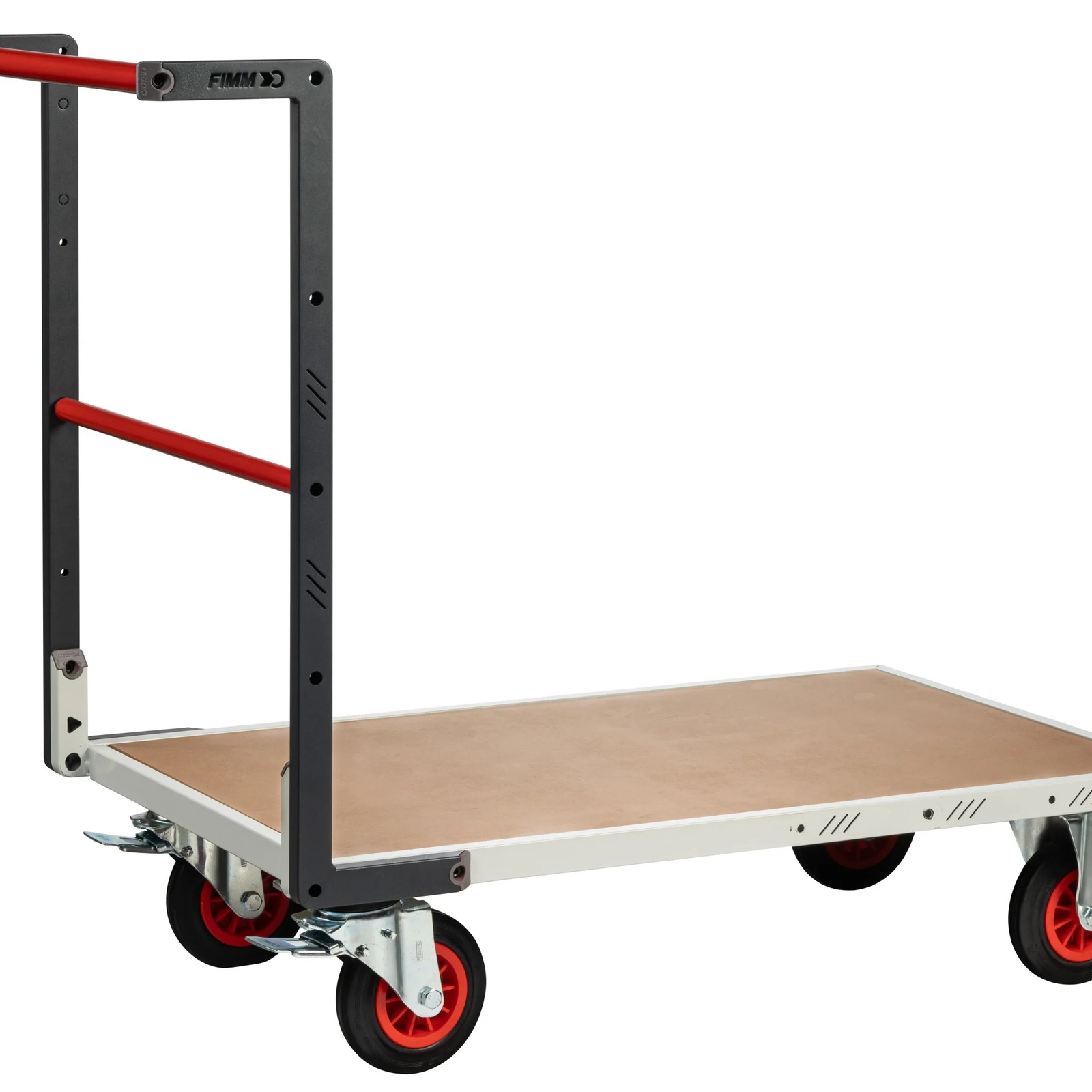 Chariot dossier fixe 1000x600 mm plateau médium roues CC 400 kg - FIMM - 804722230