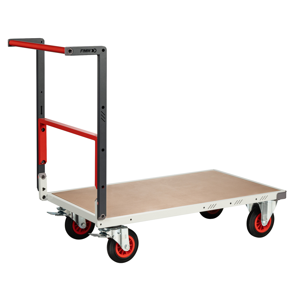 Chariot dossier repliable 1000x600 mm plateau médium roues CC 400 kg - FIMM - 804722231