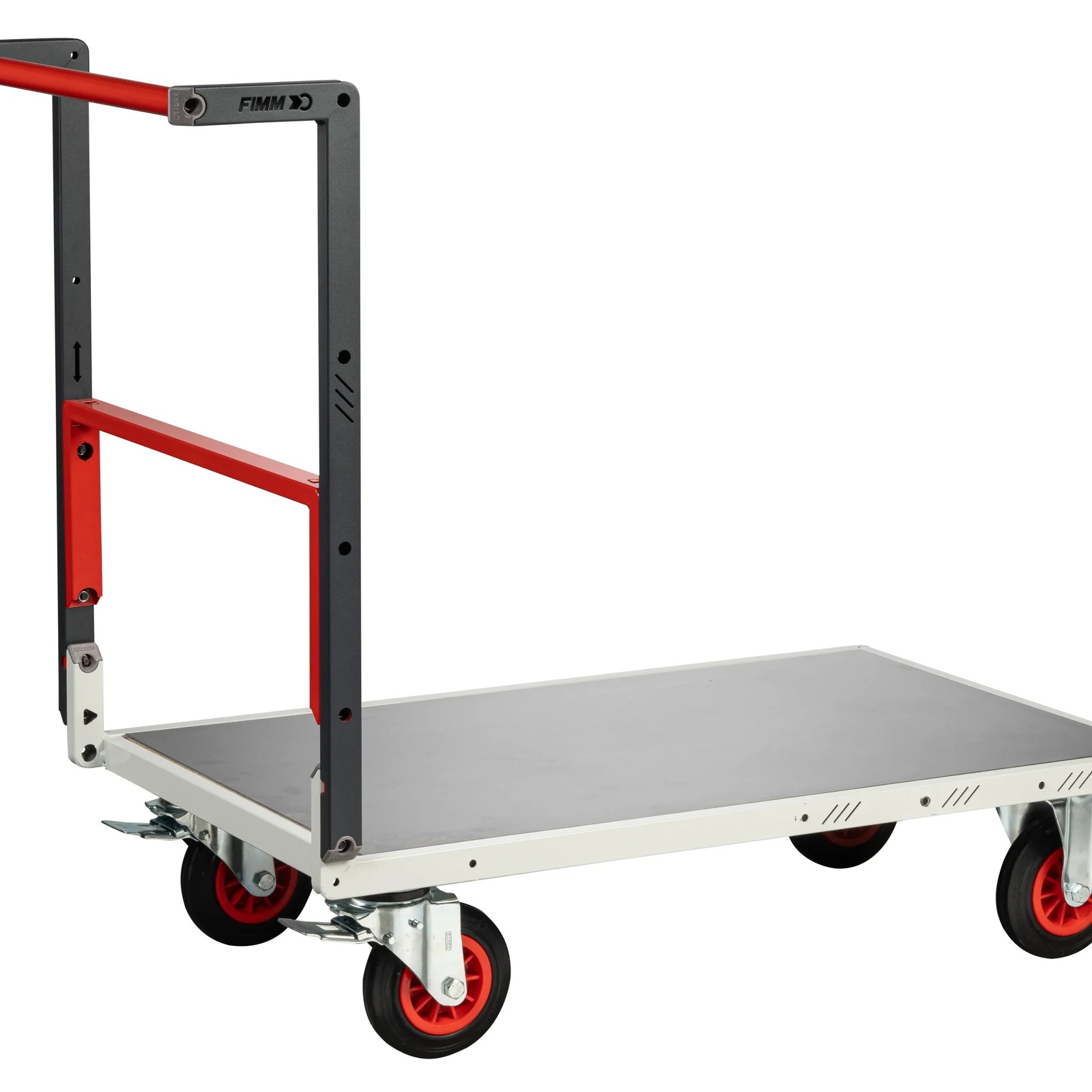 Chariot dossier repliable 1000x600 mm plateau tôle roues CC 400 kg - FIMM - 804722331