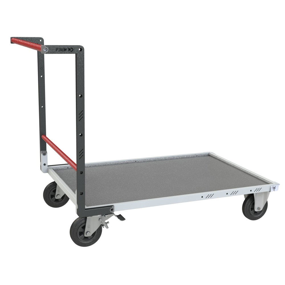 Chariot dossier fixe 1200x800 mm plateau tôle roues CC 400 kg - FIMM - 804723330