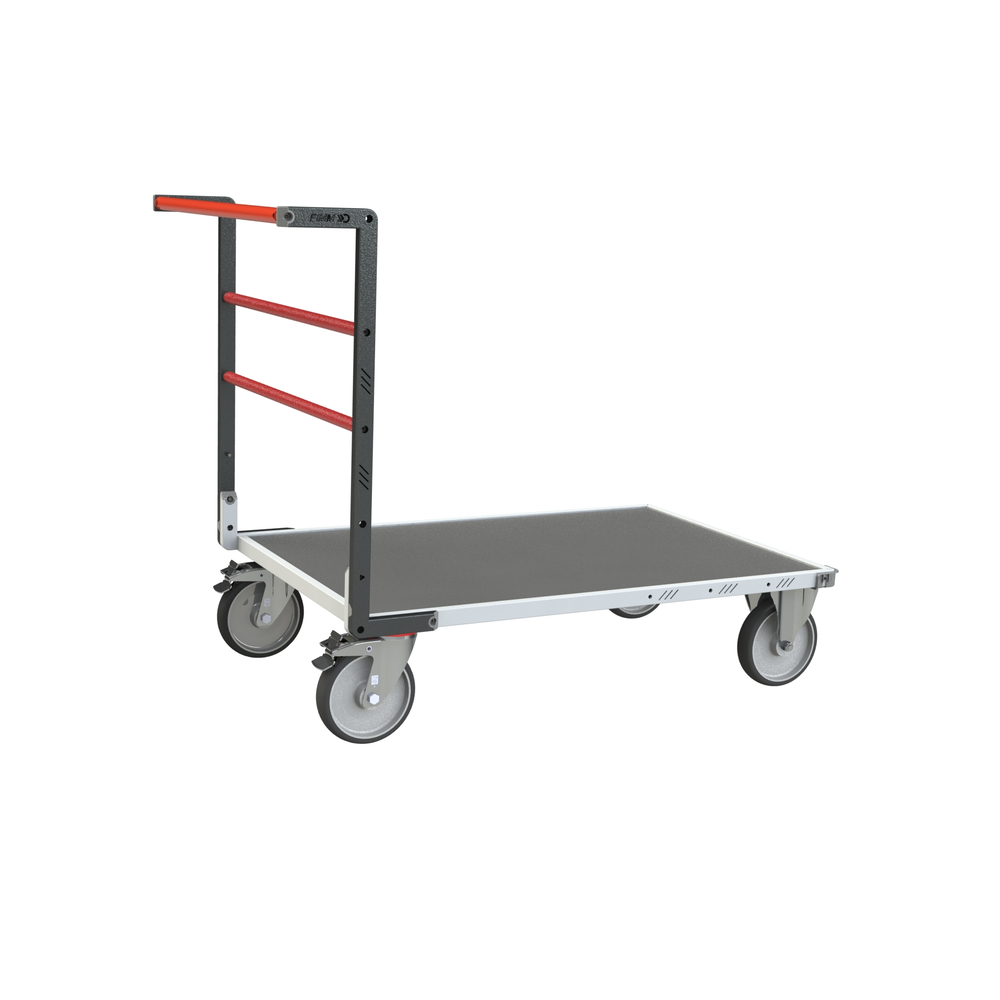 Chariot dossier fixe plateau bois médium + caoutchouc 1200x800 mm 600 kg - FIMM - 806723450